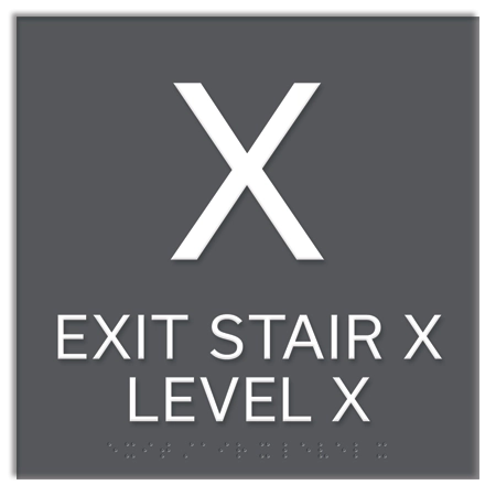 Stairway ID Sign - NYC Compliant