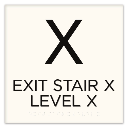 Stairway ID Sign - NYC Compliant