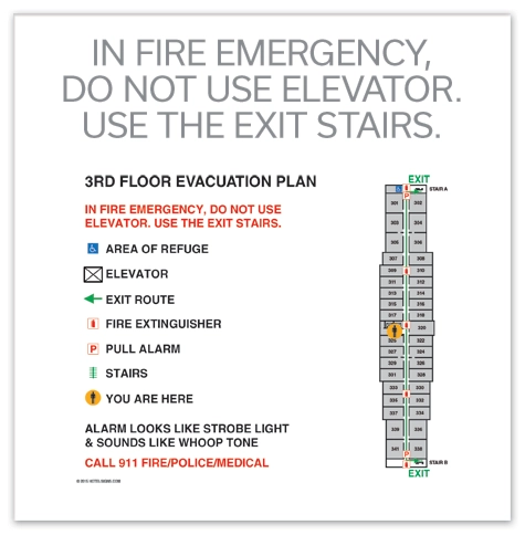 Standard Elevator Evacuation Plans - NYC Compliant