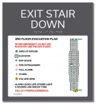 Standard Stairway Evacuation Plans - CA Compliant