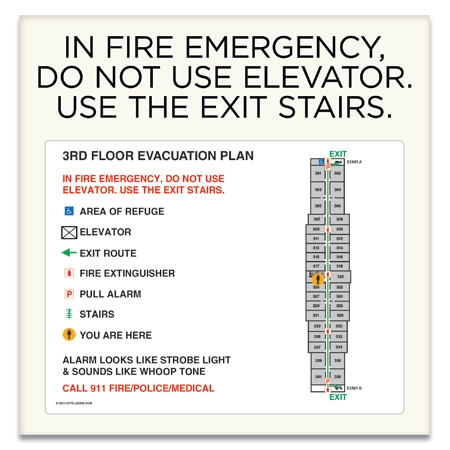Standard Stairway Evacuation Plans - NYC Compliant