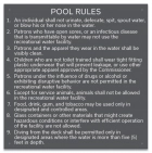 State Pool Sign - Pool Rules - West Virginia Compliant