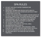 State Pool Sign - Spa Rules - Alabama Compliant