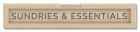 Sundries & Essentials Vinyl