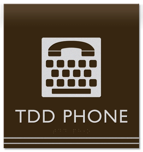 TDD Phone Sign wSymbol
