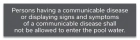 Tennessee Communicable Disease Pool Sign