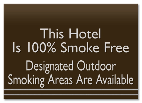 This Hotel is Smoke Free w/Easel