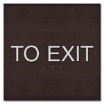 "To Exit" Egress Sign - CA Compliant