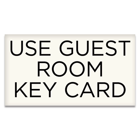 Use Guest Room Key Card