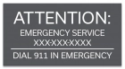 Utah Emergency Pool Sign