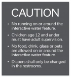 Utah Interactive Water Feature Caution Sign
