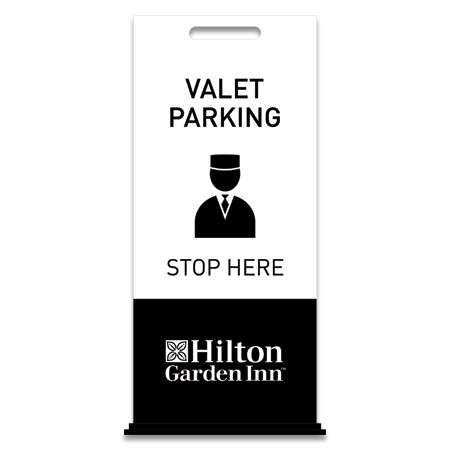 Valet Parking Free-Standing Floor Sign