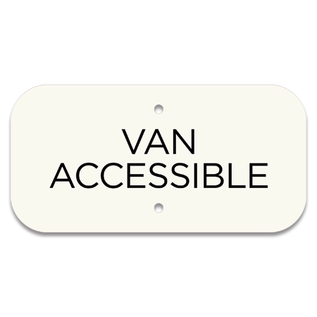 "Van Accessible" Parking Sign