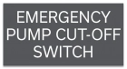 Virginia Emergency Pump Cut-Off Switch Sign
