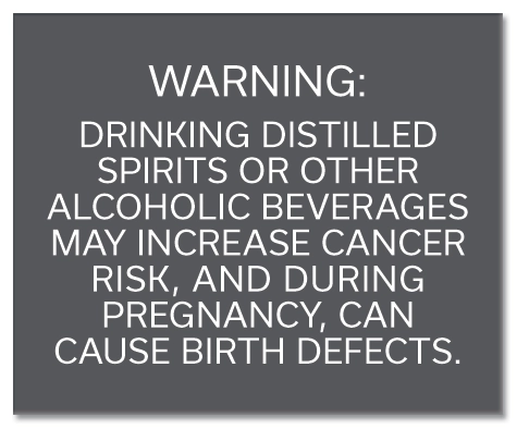 "Warning: Drinking Distilled..." Sign