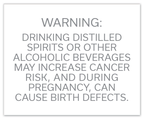 "Warning: Drinking Distilled..." Sign