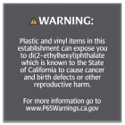 Warning Sign: Plastic and Vinyl