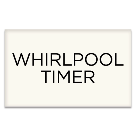 Whirlpool Timer Sign