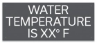 Wisconsin Water Temperature Pool Sign