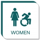 Women Sign w/Female & Dynamic ISA Symbols