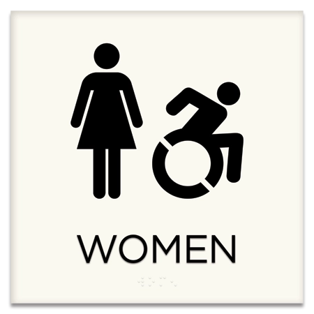 Women Sign w/Female & Dynamic ISA Symbols
