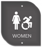 Women Sign w/Female & Dynamic ISA Symbols