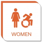 Women Sign w/Female & Dynamic ISA Symbols