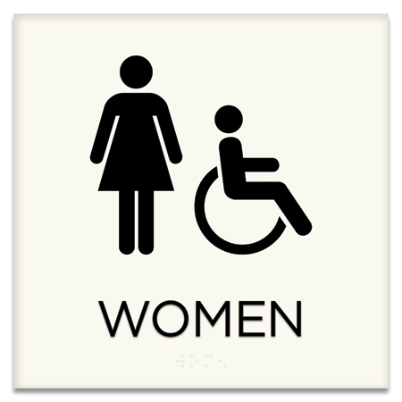 Women Sign w/Female & ISA Symbols