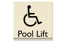 pool lift signs