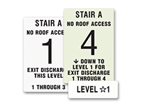 Stairway ID Signs