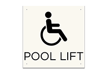 pool lift signs