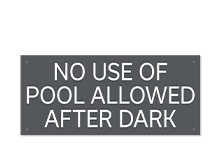 Pool/Spa Signs