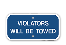Van & Permit Signs