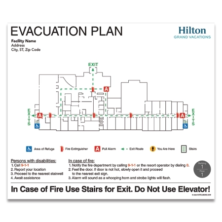 Public Space Fire Evacuation Plan (HGV Logo)