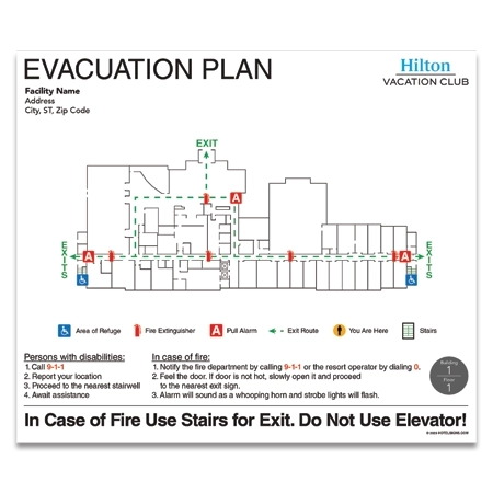 Public Space Fire Evacuation Plan (HVC Logo)