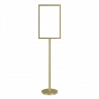Freestanding Metal Floor Sign Holder - Includes Base, Post, & Frame