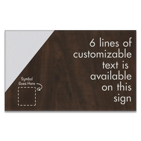 6-Line General Information Sign w/Symbol