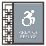 Area of Refuge Sign - Dynamic ISA Symbol
