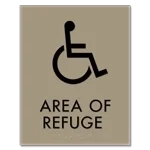 Area of Refuge Sign - ISA Symbol