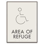 Area of Refuge Sign - ISA Symbol