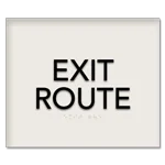 "Exit Route" Egress Sign - CA Compliant