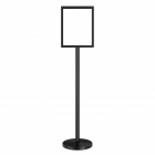 Freestanding Metal Floor Sign Holder - Includes Base, Post, & Frame