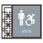 Men Sign w/Male & Dynamic ISA Symbols