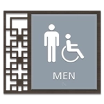Men Sign w/Male & ISA Symbols