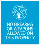 No Firearms or Weapons Allowed - Celtec Version