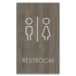 Restroom Sign w/ Unisex Symbols
