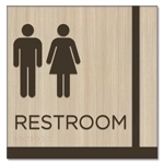 Restroom Sign w/Unisex Symbols