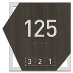 Room Number Sign w/Symbols