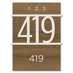 Room Number Sign w/Symbols
