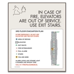 Standard Elevator Evacuation Plans - CA Compliant